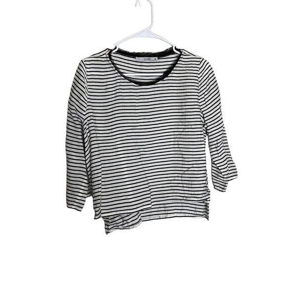 The Ark Australia Striped 3/4 Quarter Sleeve Top - Picture 1 of 8